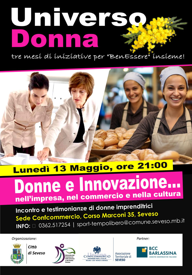 Seveso 13 maggio Donne e innovazione
